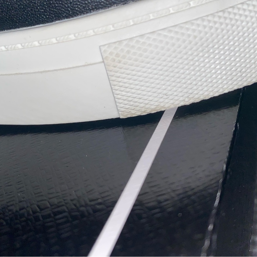 Karl Lagerfeld Black & White Platform Cate Pins Sneakers, Size 7.5 - Picture 12 of 14